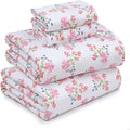 RUVANTI 100% Cotton Full Size Bed Sheets, 4 Pieces, Soft & Breathable Percale Weave Bedding, Deep Pocket 16", Hotel Standard, Crisp Cool Feel, Durable, Perfect Sheet Set Floral, Bloomex
