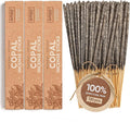 Authentic 100% White Copal Incense Sticks - Thick, Natural Mayan Resin for Spiritual Practices, Meditation, Yoga, Cleansing, Relaxation - Smooth Burning, Long Lasting, Handmade in Mexico - 120 Sticks