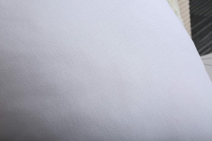 TangDepot Handmade Decorative Solid 100% Cotton Canvas Throw Pillow Covers/Pillow Shams, (28"x28", White)