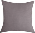 TangDepot Handmade Decorative Solid 100% Cotton Canvas Throw Pillow Covers/Pillow Shams, (20"x20", Taupe)