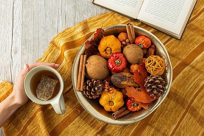 ANDALUCA Autumn Pumpkin Patch Scented Potpourri | Large 20 oz. Bag with Fragrance Vial | Made in California