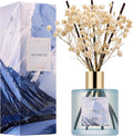 COCORRÍNA Reed Diffuser - Antarctic 6.7 Fl.oz Reed Diffuser Set with 8 Sticks & Preserved Baby's Breath, Reed Diffuser for Home Bathroom Shelf Decor