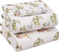 RUVANTI 100% Cotton Twin XL Sheet Sets, 3 Pieces, Soft & Breathable Percale Weave Bedding, Deep Pocket 16", Hotel Standard, Crisp Cool Feel, Durable, Perfect Size Floral Sheets, Floral Bliss