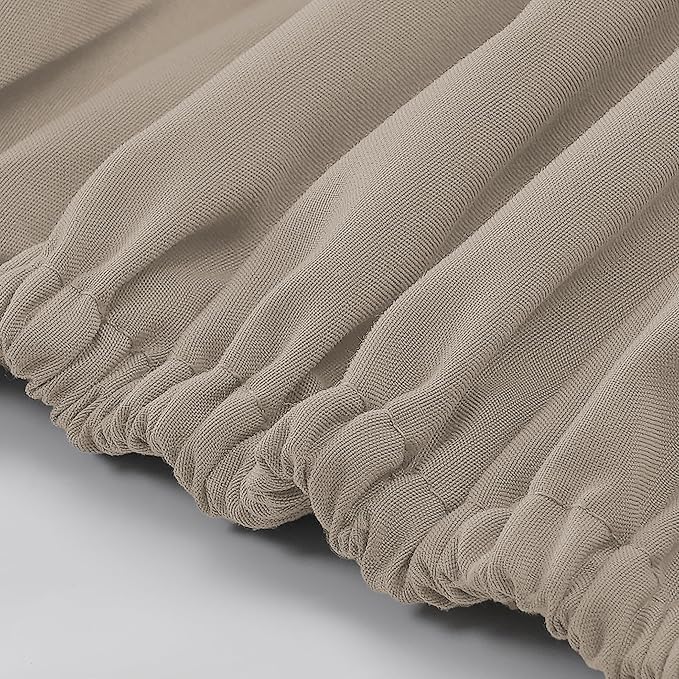 Modern Threads Soft Microfiber Solid Sheets - Luxurious Microfiber Bed Sheets - Includes Flat Sheet, Fitted Sheet with Deep Pockets, & Pillowcases Khaki Full
