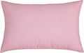 TangDepot Handmade Decorative Solid 100% Cotton Canvas Throw Pillow Covers/Pillow Shams, (12"x20", Salmon Pink)