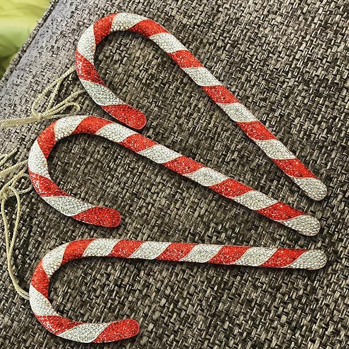 2025 Christmas Candy Cane Ornaments Hanging Ornaments for Christmas Tree Decorations Keepsake Gifts for Sisters Mom Grandma Women|Candy Cane Ornament