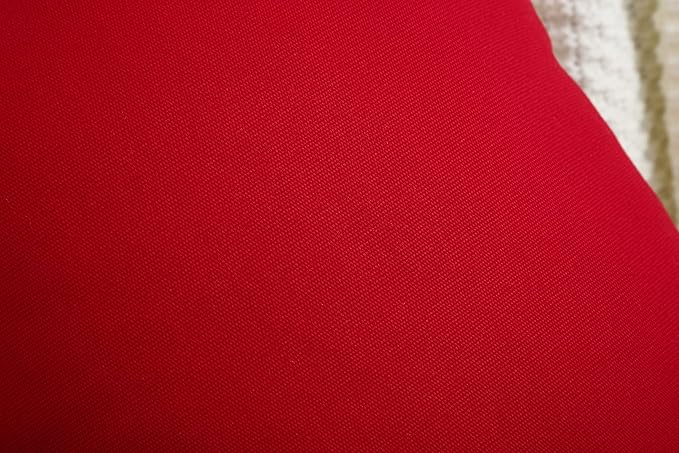 TangDepot Handmade Decorative Solid 100% Cotton Canvas Throw Pillow Covers /Pillow Shams, (16"x16", Christmas Red), 1 Count (Pack of 1)