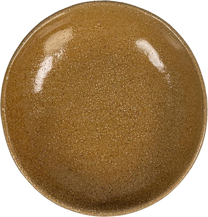 Creative Co-Op Stoneware Footed Pedestal/Bowl with Handles, Reactive Glaze, Taupe