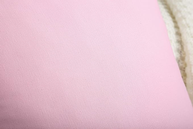 TangDepot Handmade Decorative Solid 100% Cotton Canvas Throw Pillow Covers/Pillow Shams, (12"x20", Salmon Pink)