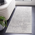 SAFAVIEH Madison Collection Runner Rug - 2'3" x 6', Silver & Ivory, Snowflake Medallion Distressed Design, Non-Shedding & Easy Care, Ideal for High Traffic Areas in Living Room, Bedroom (MAD603G)