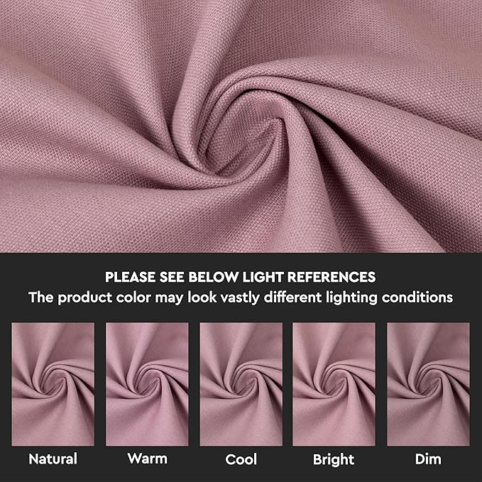 Encasa XO Throw Pillow Covers 20x20 in Set of 2 Mauve | No Inserts | Cotton Pillow Covers for Living Room, Bed, Sofa, Couch | Decorative Cushion Covers with Improved Zippers