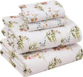 RUVANTI 100% Cotton Full Size Bed Sheets, 4 Pieces, Soft & Breathable Percale Weave Bedding, Deep Pocket 16", Hotel Standard, Crisp Cool Feel, Durable, Perfect Sheet Set Floral, Floral Bliss