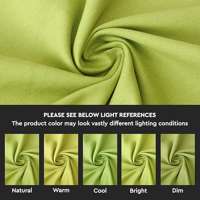 Encasa XO Throw Pillow Covers 16x16 in Set of 2 Lime Green | No Inserts | Cotton Pillow Covers for Living Room, Bed, Sofa, Couch | Decorative Cushion Covers with Improved Zippers