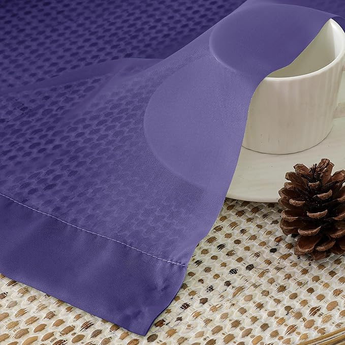 Aiyufeng Purple Sheer Curtains 90 Inches Long 2 Panels Set, Light Filtering Soft Airy Voile Rod Pocket Purple Sheer Window Drapes for Bedroom Living Room, Each 42Wx90L Inches
