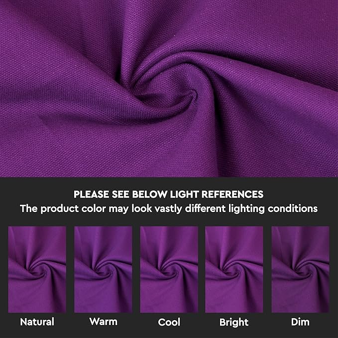 Encasa XO Throw Pillow Covers 16x16 in Set of 2 Purple | No Inserts | Cotton Pillow Covers For Living Room, Bed, Sofa, Couch | Decorative Cushion Covers With Improved Zippers