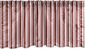 Lunarable Striped Window Valance, Abstract Vertical Stripes Candy Cone Inspired Pattern Abstract Line Illustration, Curtain Valance for Kitchen Bedroom Decor with Rod Pocket, 54" X 12", White Ruby