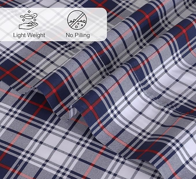 RUVANTI 100% Cotton Split King Sheets Sets for Adjustable Bed, 5 PCs, Soft & Breathable Percale Weave Bedding, Deep Pocket 16", Hotel Standard, Crisp Cool Feel & Durable, Floral Sheet, Prussian