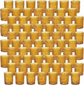 70pcs Assorted Votive Candle Holders - Amber Glass Tea Lights Candle Holder in Bulk, Tealight Candle Holder for Table Centerpiece Wedding Decor Home Decoration