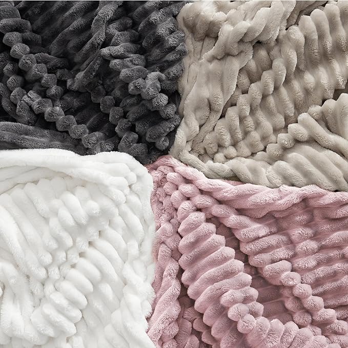 Bedsure GentleSoft Pink Full Blanket for Couch - Cozy Soft Blankets for Women, Cute Small Fleece Throws for Girls, Birthday Gifts for Women Decor Gifts for Mom, 84x90 Inches