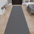 Ottomanson 3' x 22' Shaggy Runner Rug - Plush & Cozy Non-Slip Carpet for Bedroom, Living Room, Bathroom & Entryway - Durable & High-Traffic Friendly for Hallways & Dorms, Gray