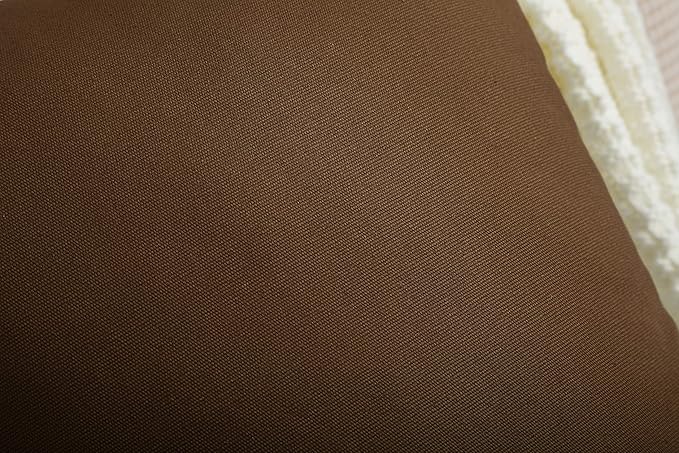 TangDepot Cotton Solid Throw Pillow Covers, 16" x 16" , Coffee, 1 Count (Pack of 1)