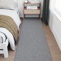 Ottomanson 2' x 24' Shaggy Runner Rug - Plush & Cozy Non-Slip Carpet for Bedroom, Living Room, Bathroom & Entryway - Durable & High-Traffic Friendly for Hallways & Dorms, Gray