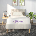 NapQueen 8 Inch Twin-XL Size Mattress, Bamboo Charcoal Memory Foam Mattress, Bed in a Box, White