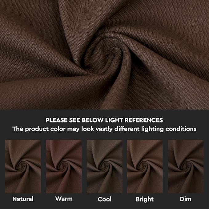 Encasa XO Throw Pillow Covers 24x24 in Set of 4 Dark Taupe | No Inserts | Cotton Pillow Covers for Living Room, Bed, Sofa, Couch | Decorative Cushion Covers with Improved Zipper