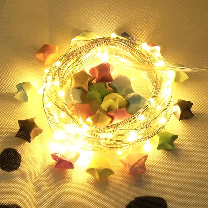 Ehome Fairy Lights, USB Operated Fairy Light Plug in 33ft 100 Led Waterproof String Lights Copper Wire Decorative String Light for Bedroom Indoor Christmas Wedding Party Patio Window