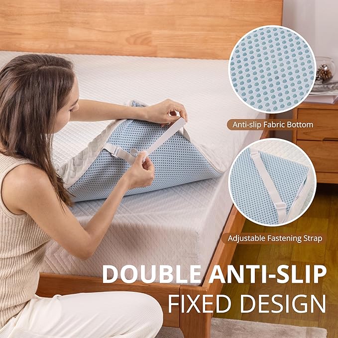 EGO Gel Memory Foam Mattress Topper, 2 Inch Twin with Removable Breathable Soft Cover, Cooling Bed Topper for Comfort Body Support & Pressure Relief, CertiPUR-US Certified