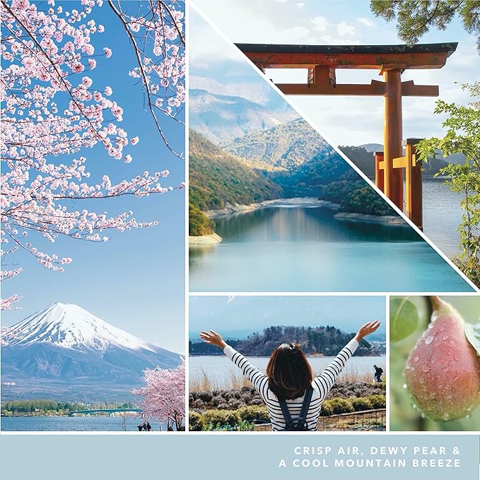 Yankee Candle Majestic Mt. Fuji Large Jar Candle,Light Blue, Coconut Scent