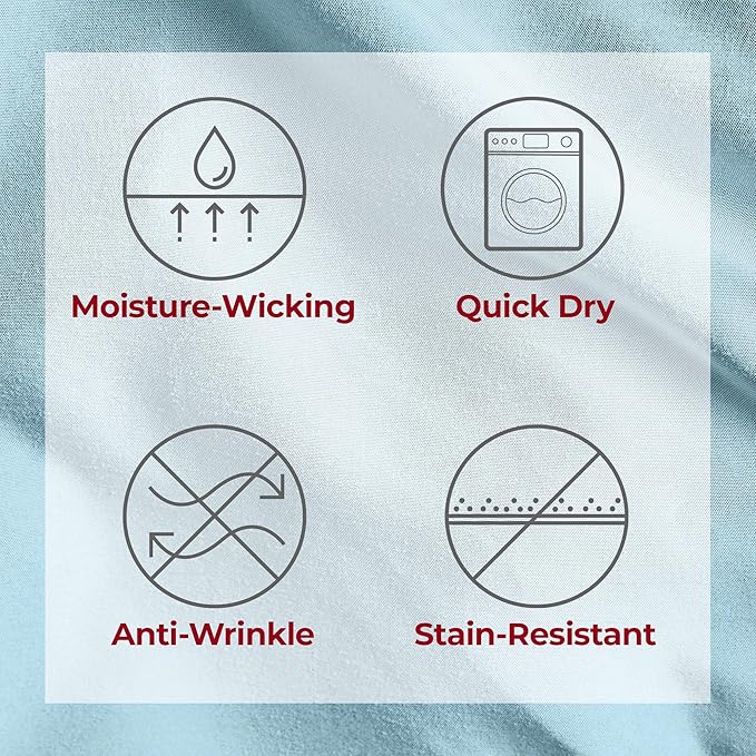 Mellanni Twin Sheets Set - 3 PC Iconic Collection Bedding - Hotel Luxury, Extra Soft, Cooling Bed Sheets - Wrinkle, Fade, Stain Resistant (Twin, Aqua)