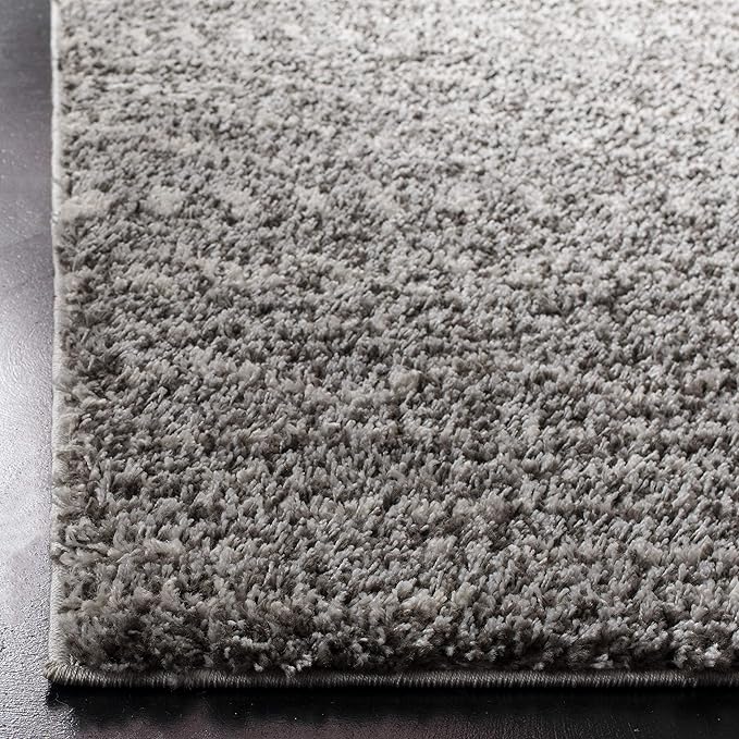 SAFAVIEH Arizona Shag Collection Area Rug - 3'2" Square, Brown & Ivory, Moroccan Design, Non-Shedding & Easy Care, 1.6-inch Thick Ideal for High Traffic Areas in Living Room, Bedroom (ASG741B)