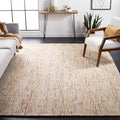 SAFAVIEH Abstract Collection X-Large Area Rug - 11' x 15', Gold & Blue, Handmade Wool, Ideal for High Traffic Areas in Living Room, Bedroom (ABT468D)