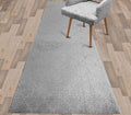 Custom Size Modern Runner Rug Carpet for Hallway Entryway Foyer Kitchen, Slip Resistant Latex Rubber Backed 31 inch Wide X Customized Length, Clouds Grey, 31 inch X 13 feet