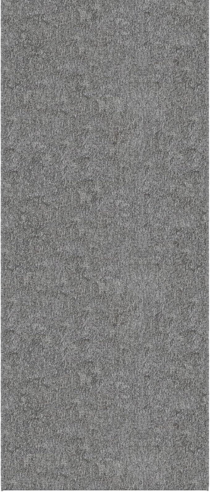 Ottomanson 2' x 2'7" Ultra-Thin Entryway Rug - Durable Non-Slip Mat for High-Traffic Areas - Fits Under Doors for Easy Entry - Ideal for Front Door, Hallway, Kitchen, Bathroom & Mudroom, Gray