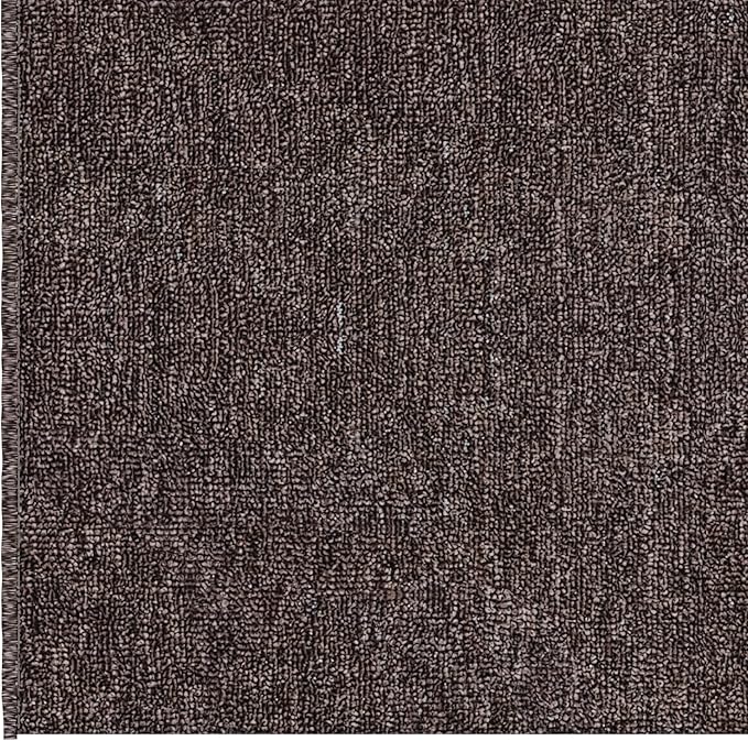 Ottomanson 2'7" x 21' Ultra-Thin Hallway Runner Rug - Durable Non-Slip Carpet for High-Traffic Areas - Fits Under Doors for Seamless Entry - Ideal for Kitchen, Entryway, Bedroom & Living Room, Brown