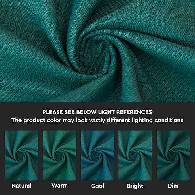 Encasa XO Throw Pillow Covers 24x24 in Set of 4 Emerald | No Inserts | Cotton Pillow Covers for Living Room, Bed, Sofa, Couch | Decorative Cushion Covers with Improved Zipper