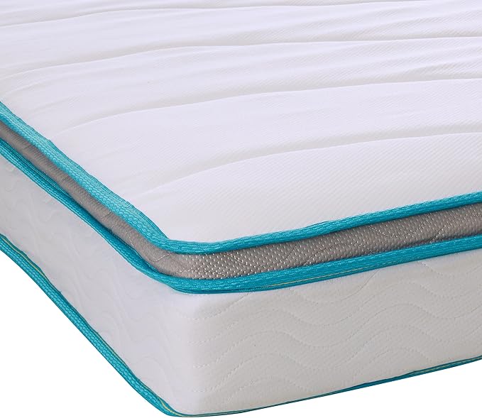 Linenspa 8 Inch Memory Foam and Spring Hybrid Mattress - Medium Firm Feel - Bed in a Box - Quality Comfort and Adaptive Support - Breathable - Cooling - Guest and Kids Bedroom - Twin XL Size
