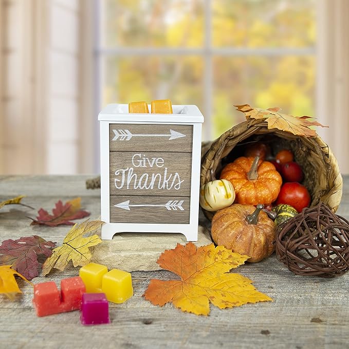 Scentsationals Wax Melt Warmer, for Scented Wax Melts - Autumn Collection Thanksgiving - Fragrance Cubes and Tarts