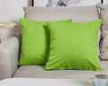 TangDepot Handmade Decorative Solid 100% Cotton Canvas Throw Pillow Covers/Cushion Covers, 45 Colors Available - (18" x18" , Apple Green, 2 Count (Pack of 1))