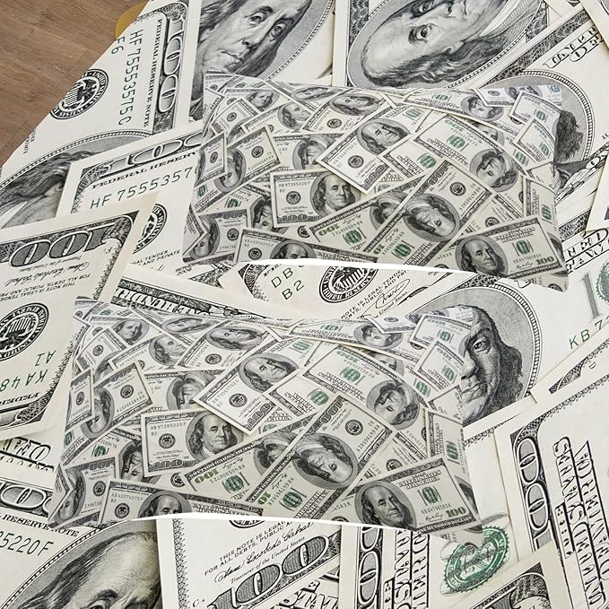 Tailor Shop Dollar Money Comforter Set for Boys Kids Ultra Soft Microfiber One Hundred Dollar Cash Money Bedding Sets Twin Size with 1 Comforter and 1 Pillowcase Home Decoration