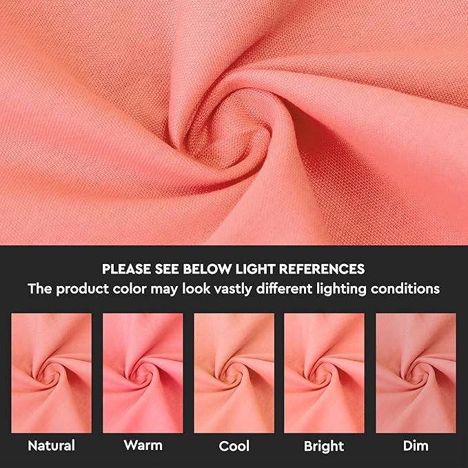 Encasa XO Throw Pillow Covers 20x20 in Set of 2 Coral | No Inserts | Cotton Pillow Covers for Living Room, Bed, Sofa, Couch | Decorative Cushion Covers with Improved Zippers