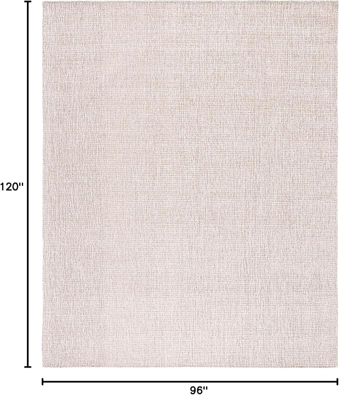 SAFAVIEH Area Rug 8x10 - Abstract Collection - Large - Ivory & Grey, Handmade Wool, Ideal for Living Room, Bedroom, Office, Dining Space (ABT468G)