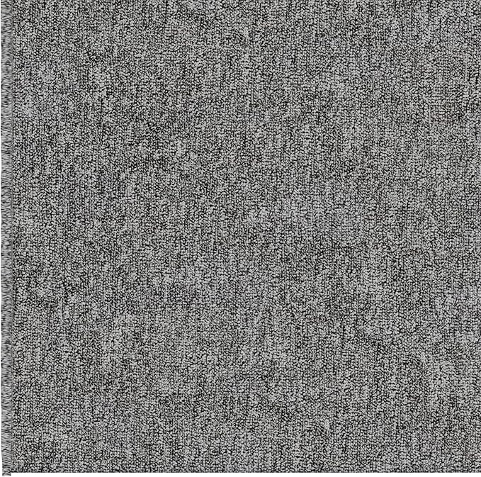 Ottomanson 2' x 17' Ultra-Thin Hallway Runner Rug - Durable Non-Slip Carpet for High-Traffic Areas - Fits Under Doors for Seamless Entry - Ideal for Kitchen, Entryway, Bedroom & Living Room, Gray