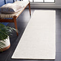 SAFAVIEH Abstract Collection Runner Rug - 2'3" x 20', Ivory & Beige, Handmade Wool, Ideal for High Traffic Areas in Living Room, Bedroom (ABT468E)
