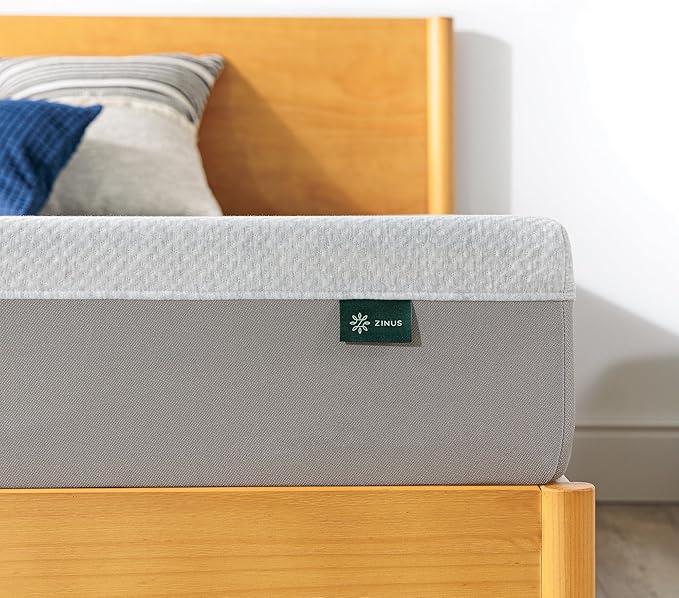 ZINUS 6 Inch Ultima Memory Foam Mattress [New Version], Twin, Fiberglass Free, Medium Firm Feel, Breathable Airflow Memory Foam, Certified Safe Foams & Fabric, Mattress in A Box