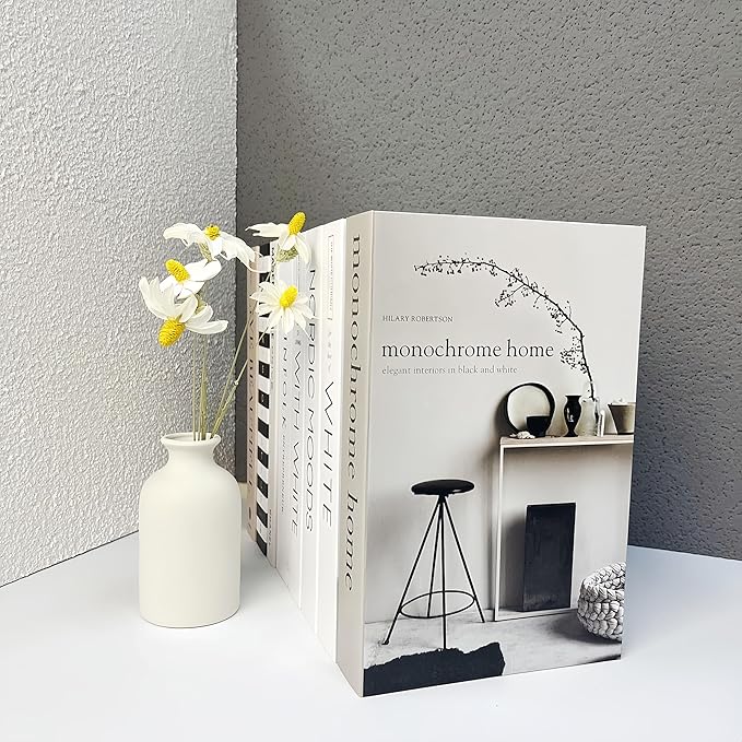 8 Pack Decorative Books, Ediactcyl Decoration Faux Books for Hardcover Home Decor | Fake Book Stacks Display for Bookshelf Room Decor (EDDB66)