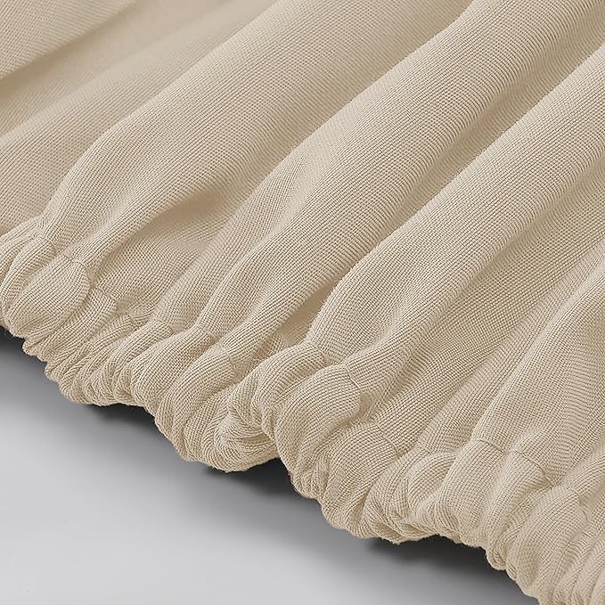 Modern Threads Soft Microfiber Solid Sheets - Luxurious Microfiber Bed Sheets - Includes Flat Sheet, Fitted Sheet with Deep Pockets, & Pillowcases Egg Shell King