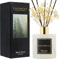 COCORRÍNA Reed Diffuser - Black Forest 17 Fl.oz Reed Diffuser with 8 Sticks Scented Diffuser with Preserved Flowers for Bathroom Home Decor